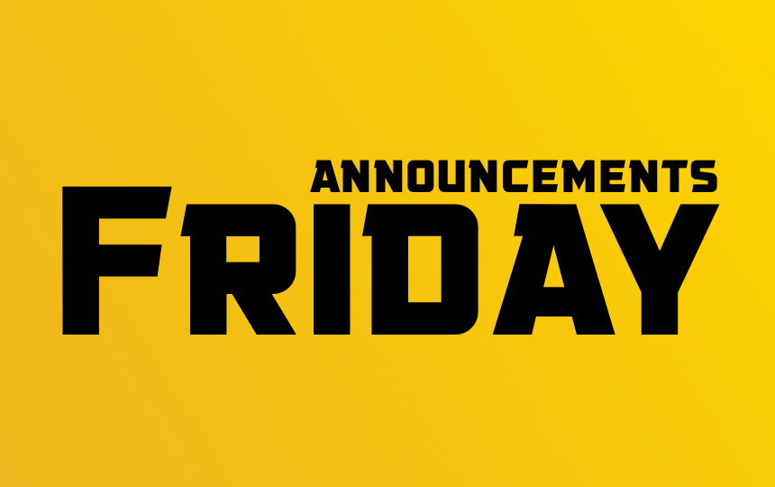 Friday Announcments