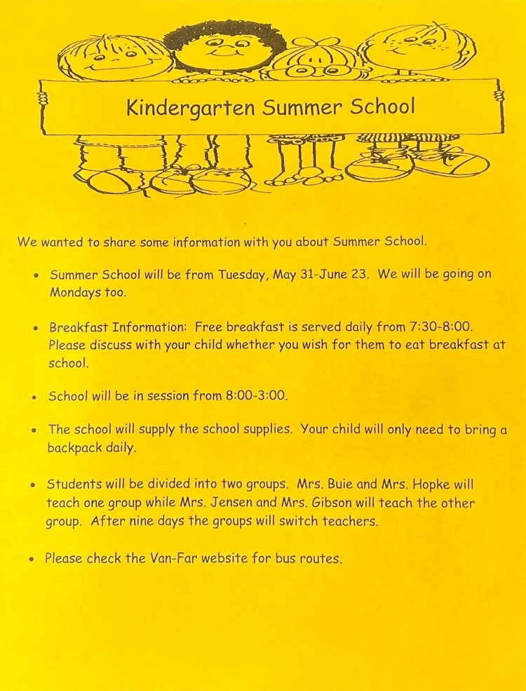 kindergarten news for summer school
