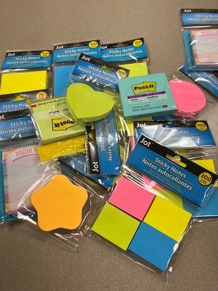 post it notes donation 