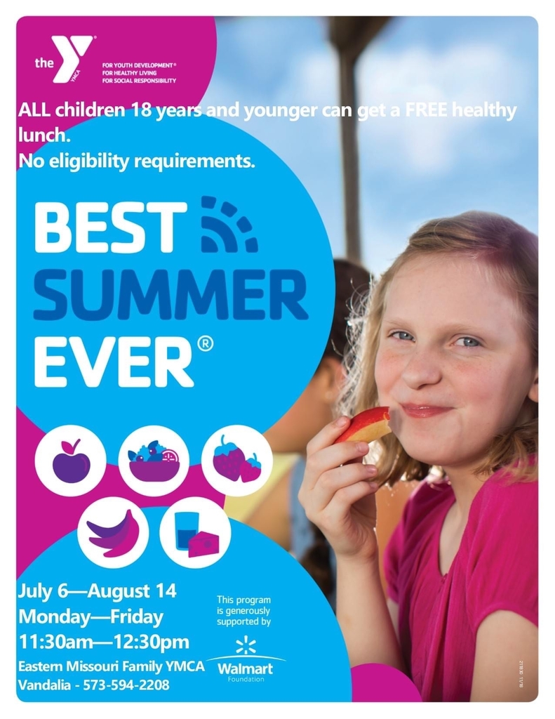 Summer Food Program offered at Eastern Missouri Family YMCA.  