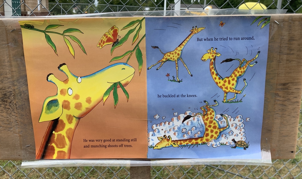 Page from the book Giraffes Can’t Dance.